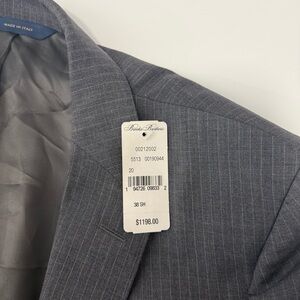 Brooks Brothers 1818 Milano Charcoal Pin Stripe Suit Set